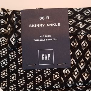 GAP Skinny Ankle Two-Way Stretch Pants Sz.6 R